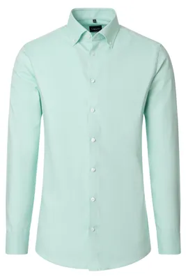 Produktbild von VENTI Herren Businesshemd Langarm Button-Down Modern-Fit Hellgrün 41