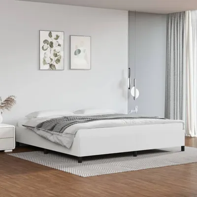 Productafbeelding van Maison Exclusive - Bedframe, wit, 200x200 cm, kunstleer