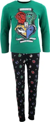 Produktbild von Harry Potter Hogwarts Kinder Schlafanzug Pyjama – Grün / 104