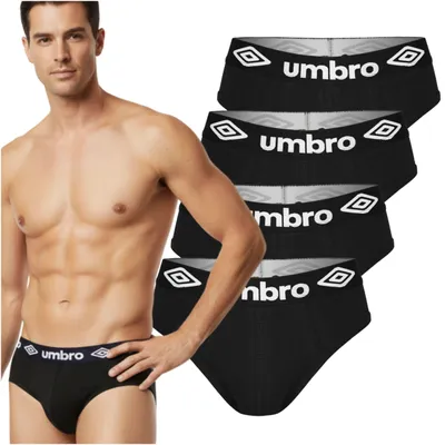 Zdjęcie produktu dla Umbro Slipy Majtki Męskie Bawełniane 4 sztuki Rozmiar Xl