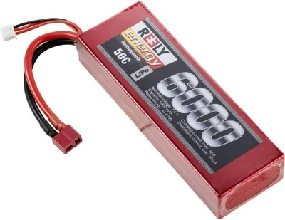 Obrázok produktu pre Reely model výroba batérií (LiPo) 7,4 V 6000 mAh počet článkov: 2 50 C Hardcase T-connector system (RE-7856799)