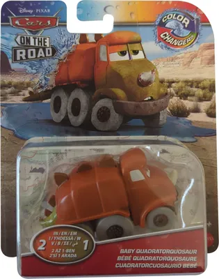Produktbild von Mattel HMD68 Disney Pixar Cars On the Road, Color Changers, Detské vozidlo Quadratorquosaur s funkciou zmeny farby