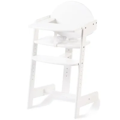 Produktbild von GEUTHER Hochstuhl Filou Up weiß | mitwachsend bis 85 kg | verstellbar, inkl. Essbrett & Sicherheitsgurt