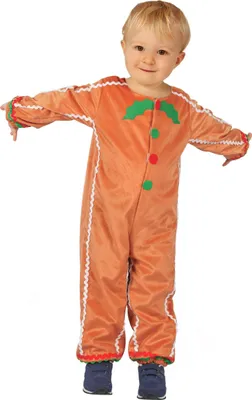 Produktbild von Lebkuchenmann-Kostüm für Kinder M 7-9 Jahre (120-130 cm)