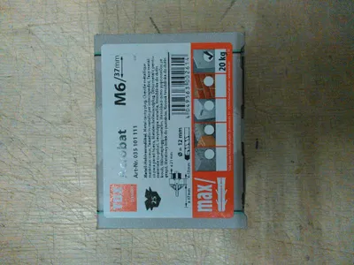 Produktbild von TOX 035 101 111, Schrauben- & Dübelsatz, Beton, Metall, Grau, 6 mm, 37 mm