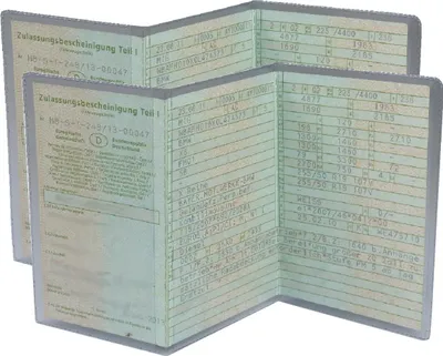 Produktbild von 2 Stück KFZ Schutzhülle Fahrzeugschein Schutzhülle KFZ Etui KFZ Hülle transparent