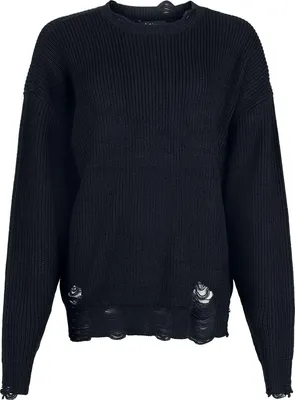 Produktbild von Gothicana by EMP Damen schwarzer Strickpullover S