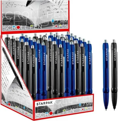 Zdjęcie produktu dla Długopis Aut. Ze Ściągawką  0,7Mm A'36 5687