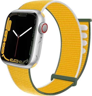 Produktbild von Strap-it Apple Watch Armband Nylon (Gelb)