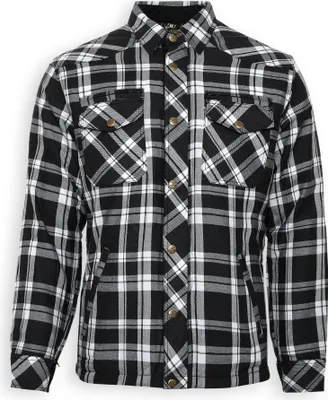 Obrázok produktu pre Bunda Bores Lumberjack - tričko v drevorubačskom vzhľade Black/White-S