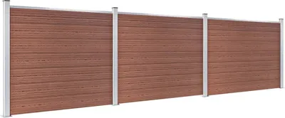 Produktbild von vidaXL Zaunelement Set WPC 526x146 cm Braun