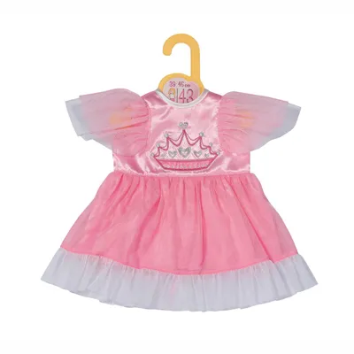 Produktbild von Dolly Moda Prinzessinen Kleid 39-46cm rosa