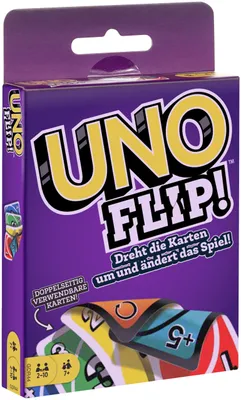 Immagine prodotto di Mattel UNO Flip - gioco di carte per tutta la famiglia, edizione da viaggio