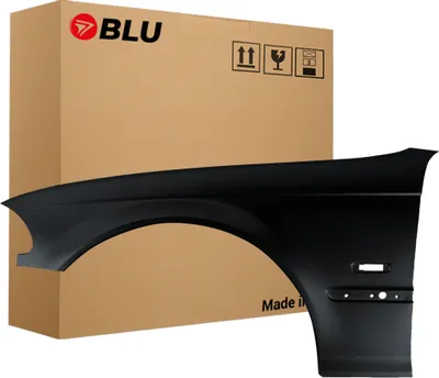 Immagine prodotto di BLU Parafango compatibile con BMW 3 E46 Sedan/Kombi/Berlina/Station Wagon/Touring 475 Sinistra Schwarz SchwarzerSaphir | 1998-2001 | Anteriore | Verniciato | Pronto per il montaggio | Acciaio