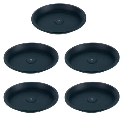 Produktbild von 5 Stück Runde Pflanzuntersetzer aus Dickem Kunststoff für Bonsai und Blumentöpfe