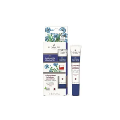 Produktbild von Flos-Lek Beruhigendes Augenlider- und Augengel mit Augentrost & Kornblume, 15 ml