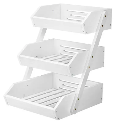 Image de Panier en bambou à 3 niveaux pour la cuisine