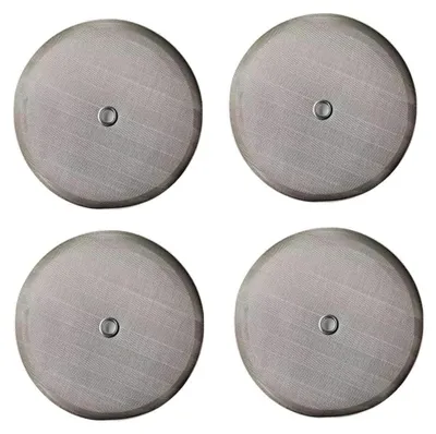 Produktbild von French Press Filter 11,4 cm - Universal-Ersatzscheibe für französische Presse, inklusive Metall-Zentrierring für 1,5 l, 12 Tassen französische Presse