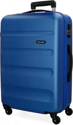 Obrázok produktu pre ROLL ROAD Flex Blue, cestovný kufor z ABS, 65x46x23cm, 56L, 5849263 (medium)