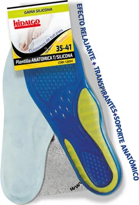 Immagine prodotto di 6 solette anatomiche in silicone, numero 35-41 Hidalgo - Hidalgo