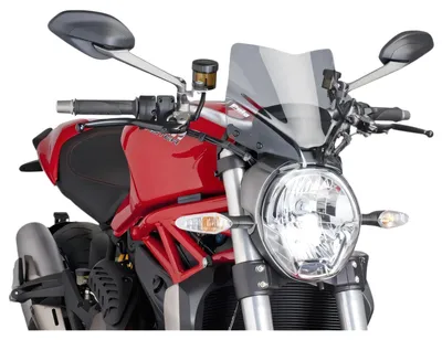 Image de PUIG naked sport screen smoked clear pour Ducati