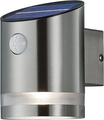Produktbild von Vonkajšie nástenné svietidlo SALTA - SENZOR POHYBU - SOLAR strieborná RL R22231107