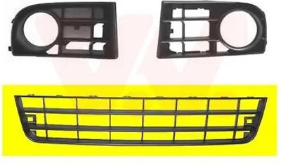 Produktbild von VAN WEZEL Lüftungsgitter Grill Stoßfänger für VW Golf V Schrägheck (1K1) Schwarz