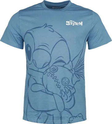 Produktbild von DIFUZED Disney Lilo & Stitch - Hugging Stitch, T-Shirt, Erwachsener, Uni, Blau, Abbildung, M