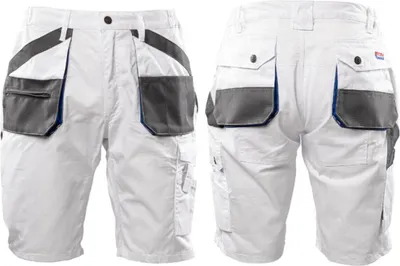 Produktbild von Brixton Kurze Weiss Arbeitshose Arbeitsshorts Gartenhose Montagehose Shorts Größe: 58