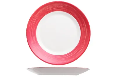 Produktbild von Arcoroc Plat Bord Brush Rood Ø 25 cm