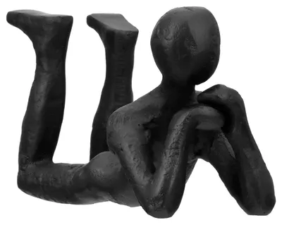 Obrázek produktu pro Socha Gilde, "Myšlení", motiv muže, hliník, černá barva, balení 2 kusy, délka 6,5 cm, šířka 20 cm, výška 10,5 cm, kód: 69805, EAN: 4063387698051