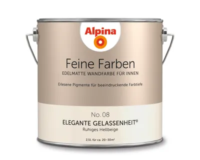 Produktbild von Alpina Feine Farben No. 08 Elegante Gelassenheit® edelmatt 2,5 Liter