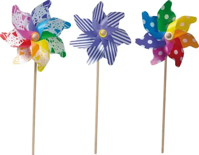 Produktbild von Giobas Windrad Punkte oder Streifen, ca. 32cm