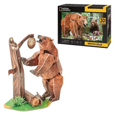 Produktbild von Cubic Fun Brauner Bär – 3D-Puzzle