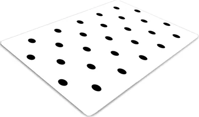 Obrázek produktu pro Ochranná podložka pod židli - Ochranná podložka pod židli - Podložka pod podlahu - 140x100 cm - Černé tečky