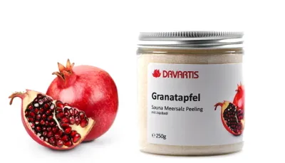 Produktbild von Davartis - Sauna Meersalz Peelingsalz Granatapfel 250g