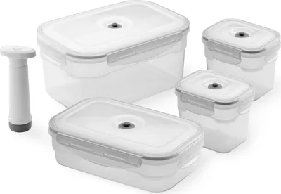 Zdjęcie produktu dla Compactor Aspi Fresh Zestaw plastikowych próżniowych pojemników na żywność 3 szt