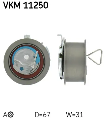 Produktbild von SKF VKM 11250 Spannrolle Zahnriemen für VW Golf IV Schrägheck (1J1) Golf V Schrägheck (1K1) POLO (9N) TOURAN (1T1, 1T2) Passat Variant (3C5)