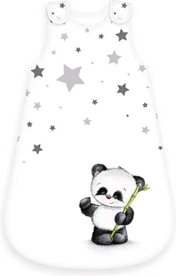 Produktbild von Famanu Schlafsack für Babys - 100% Baumwolle, 70 cm, Panda-Motiv