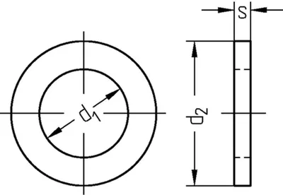 Produktbild von U-Scheiben DIN 1052 verzinkt 25,0x92x8,0 mm (25)