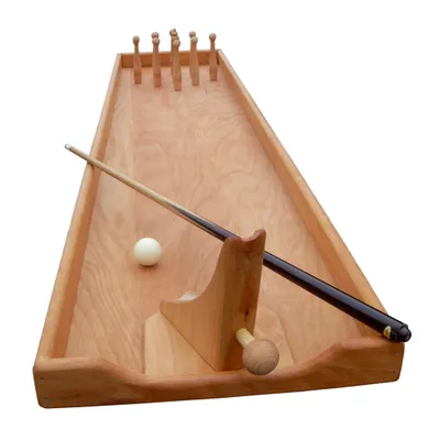Produktbild von Holz Bi-Ba-Butze Tischspiel "Kegelbahn"
