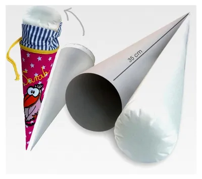 Produktbild von Bastelset 35 cm | Papprohling und Inlettkissen für Schultüte