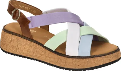 Produktbild von Gabor FLORENZ Damen Sandalette - Riemchen Sandalen mehrfarbig Freizeit NEU