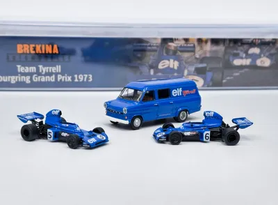 Produktbild von Satz TYRRELL 006 F1 GP Nürburgring 1973 - Brekina 1:87
