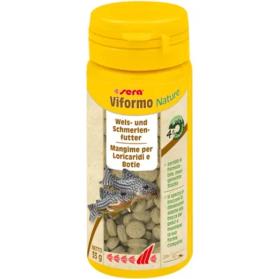Produktbild von sera Viformo Nature, Zierfisch, Trockenfischfutter, Tablet, Vitamin A, Vitamin B1, Vitamin B2, Vitamin C, Vitamin D3, Vitamin E, 37,3%, 10%