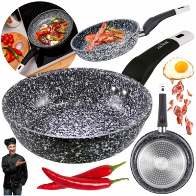 Produktbild von EDENBERG Marmorpfanne Antihaftbeschichtet 22 cm Induktion