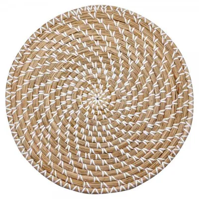 Produktbild von Greengate Tischset Rund Seegras Natur (38cm)