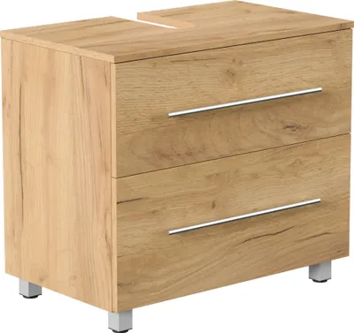Produktbild von Badmöbel Waschbeckenunterschrank "Mondial" Eiche Gold 70 cm