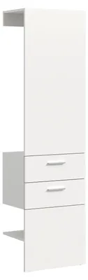 Produktbild von xonox.home Garderobenpaneel Vaga weiß Melamin 52x190x36cm