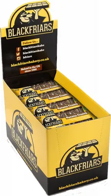 Produktbild von Blackfriars Flapjacks (25x90g) Banana Crunch - Riegel - Energie-Riegel